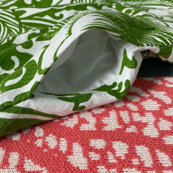 EUC Milly Green White Cotton Dress Sz 12 - Picture 8 of 13